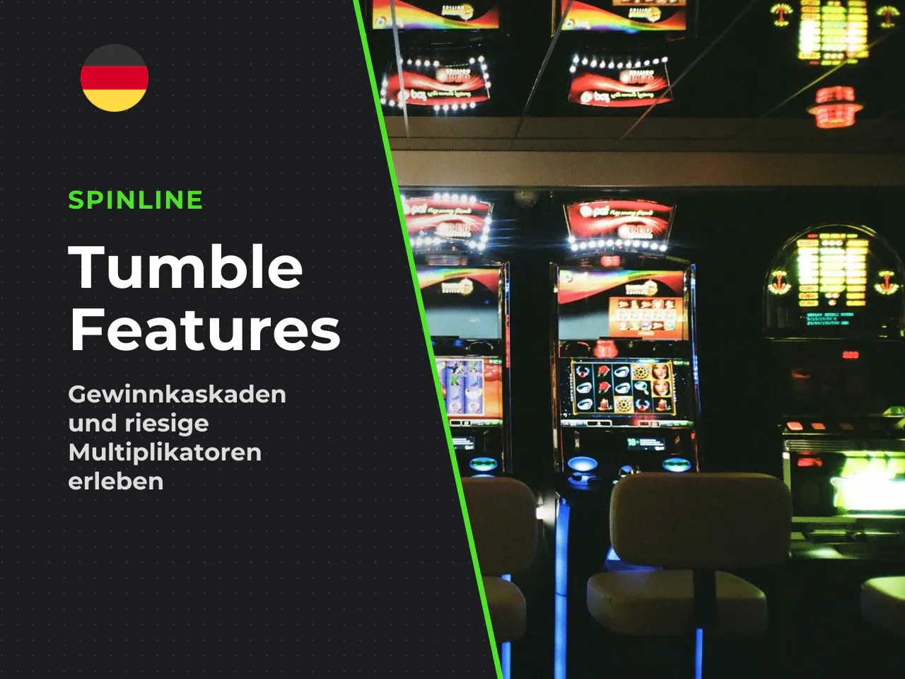 Tumble Feature und zufällige Multiplikatoren. Die