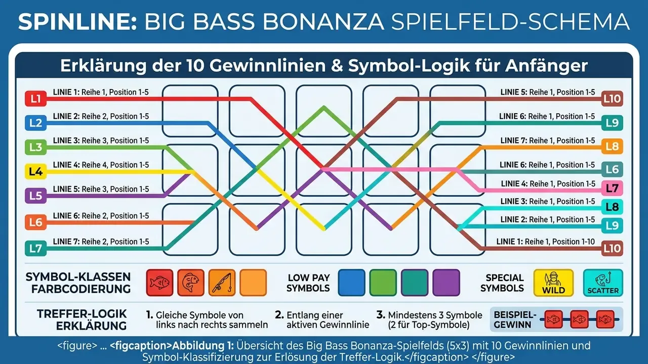 Big Bass Bonanza Slot Symbole und Freispiele Layout