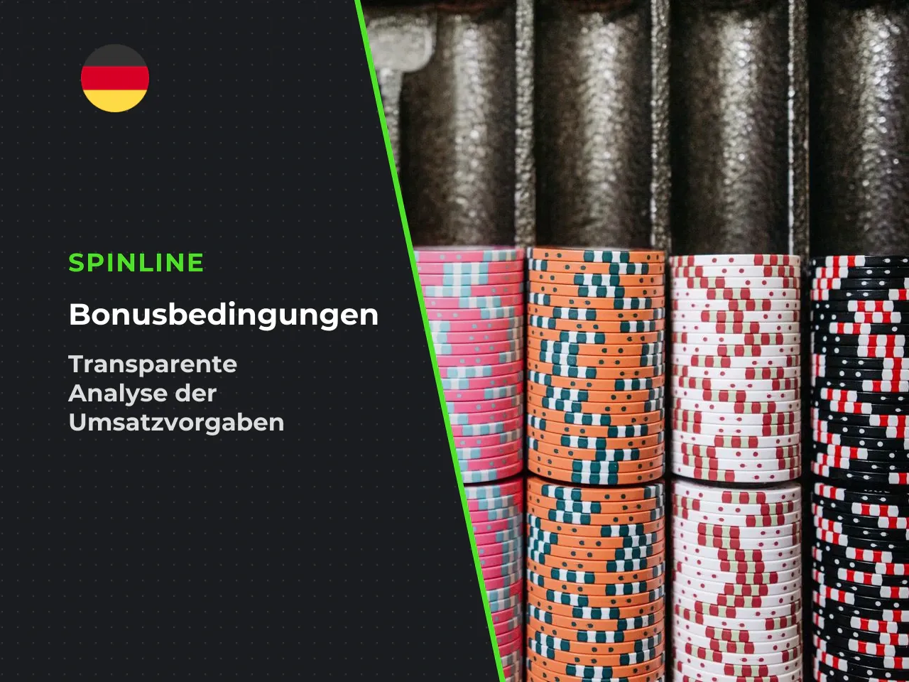 Bonusbedingungen und Umsatzbedingungen prüfen. Ein Blick