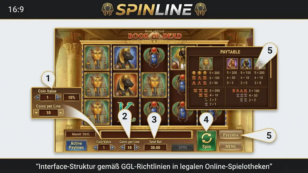 Book of Dead spielen – Einsatz und Walzen im Slot