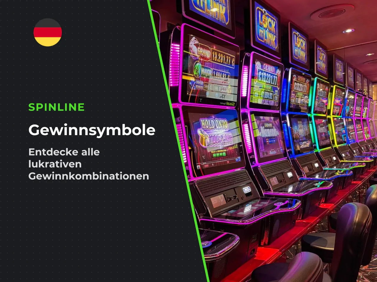 Gewinnsymbole von 10 bis A sowie