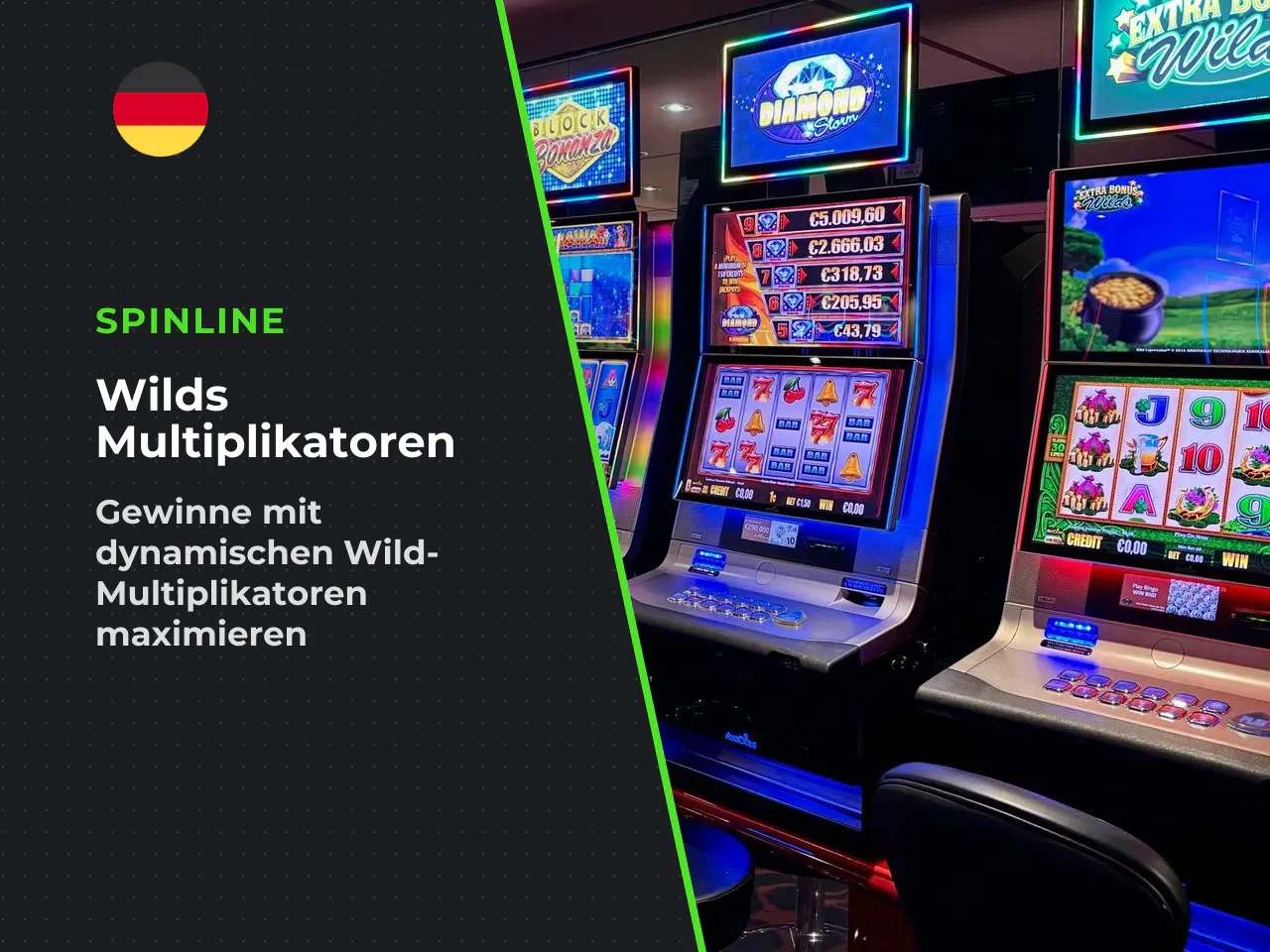 Wilds und Multiplikatoren im Basisspiel. Die